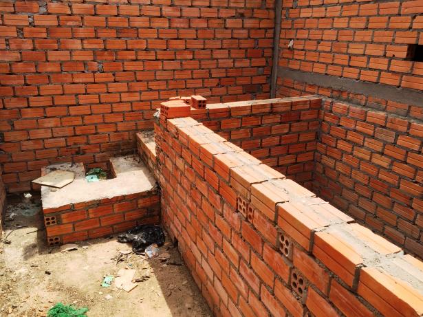 500 dollar toilet under construction in Cambodia
