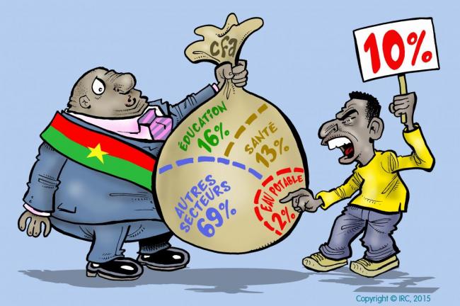 Cartoon by Damien Glez for the presidential elections in Burkina Faso