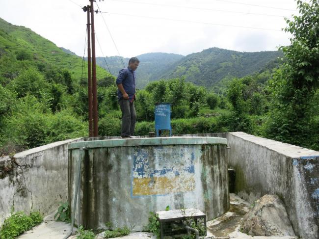 Water tank in Uttarakhand, India (Photo: Stef Smits)