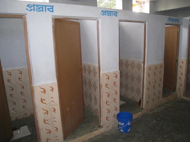 School toilets, West Bengal, India. Photo: Stef Smits/IRC