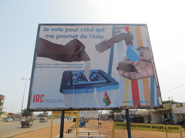 Poster for the presidential elections in Burkina Faso