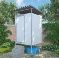 Prefabricated toilet developed by Yayasan Dian Desa for the SHAW programme in Flores, Indonesia