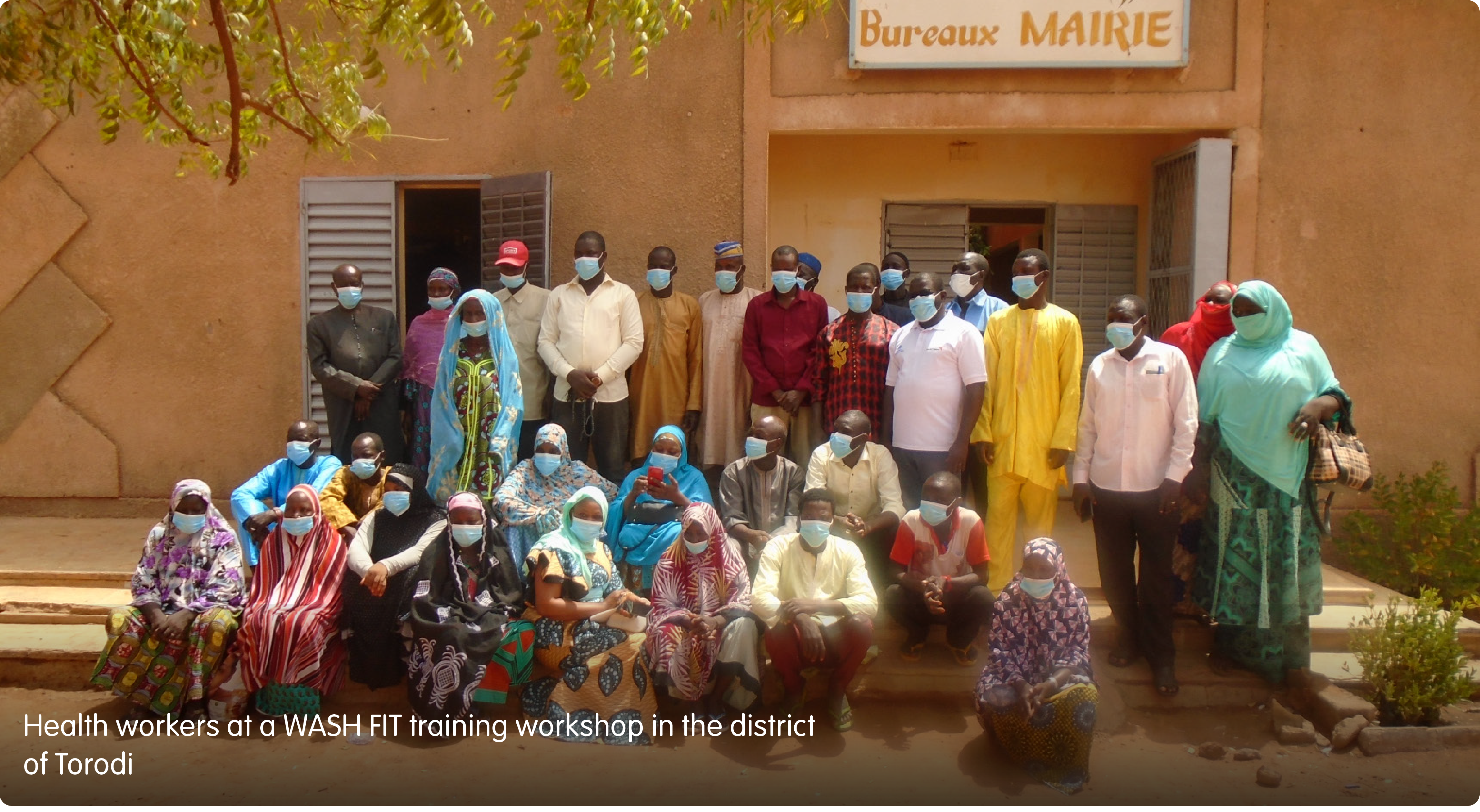 Health workers at a WASH FIT training workshop in the district of Torodi 
