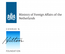 Hilton Foundation and The Dutch Ministry of Foreign Affairs logos