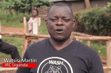 Still from IRC Uganda video "WASH is about SYSTEMS"