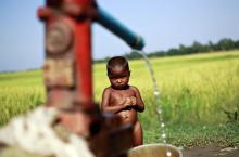 International donors fund water pumps but are often not around to fix them when they break. Photograph: Soe Zeya Tun/Reuters