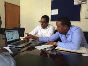 Bedri Abdulahi Gedi, Head of Water Supply at Somali Regional Water Bureau, discusses merits of various data visualisation system
