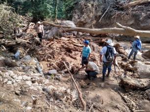 Hurricane damage in Honduras - photo Water For People