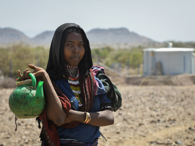 USAID-funded water point in Afar, Ethiopia