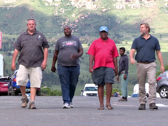 Harrismith water heroes (still from Carte Blanche film footage)