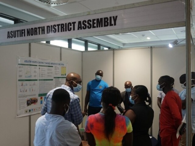 Poster presentation by Asutifi North District at National Learning Exchange 