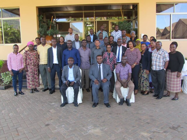 RUWASA management, and representatives from various government institutions (photo credit of RUWASA)