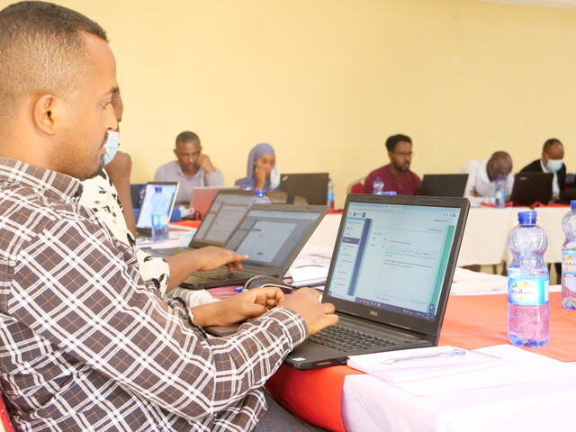 Participant at the blended learning course in Ethiopia