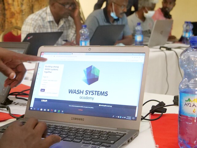 Participants in Ethiopia taking the market-based sanitation course