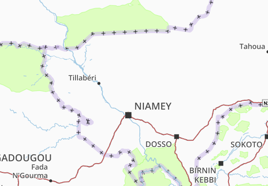Map of the region of Tillabéri (source Wikipédia)