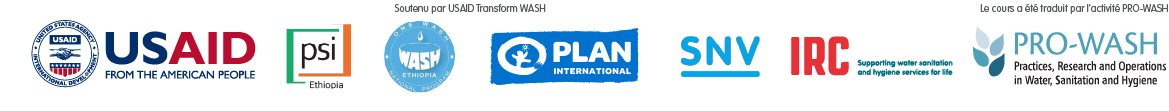 USAID, PSI Ethiopia, One WASH Ethiopia, Plan Internation, SNV, IRC