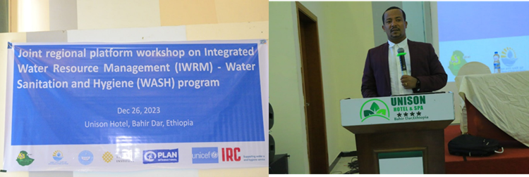 Mamaru Ayalew (Ph.D.), Head Water and Energy Bureau in Amhara Region opening the forum