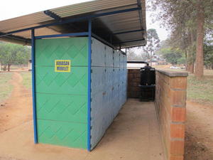 Mobilet for girls front entrance Kicukiru Rwanda