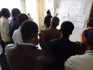 Participants discussing life-cycle costs approach.